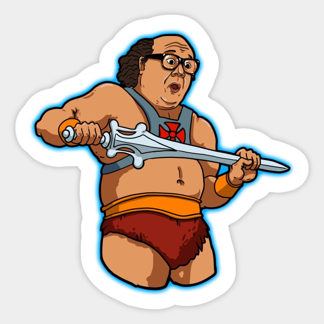 Danny DeVito as He-Man Sticker by Harley Warren